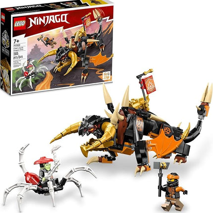 LEGO NINJAGO Cole’s Earth Dragon EVO 71782, Upgradable Action Toy Figure for Boys and Girls with Battle Scorpion Creature and 2 Minifigures, 2023 Playset