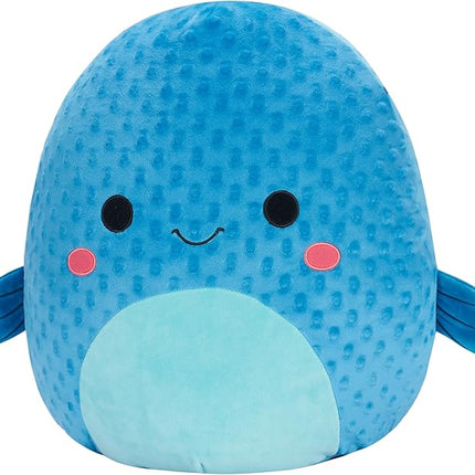 Squishmallows Original 16in Refalo The Blue Pufferfish – Official Jazwares Plush (Large)