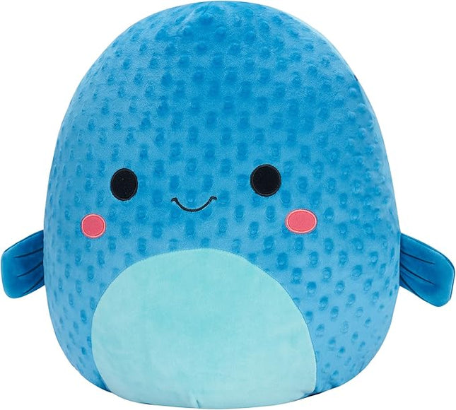 Squishmallows Original 16in Refalo The Blue Pufferfish – Official Jazwares Plush (Large)