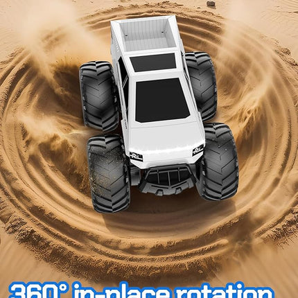 1:16 RC Truck Car, Remote Control Car Waterproof Monster Truck, 4WD Waterproof RC Trucks Toy RC Cars for All Terrain, Gift for Boys and Girls Aged 6-12