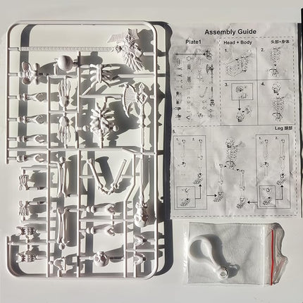 T13 Skeleton Action Figure, Movable Articulated Human Skeleton, 5.12-in Action Figure Wearing Multiple Sets of Weapons, Can Be Painted, Suitable for Collectors As Desktop Decorations (1pcs)