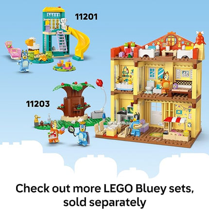 LEGO Bluey: Bluey’s Beach & Family Car Trip - Toddler Learning Toy for Kids 4+ - Includes Bluey, Bingo, and Mum Minifigures - Birthday Gift for Boys and Girls, Ages 4+ - 11202