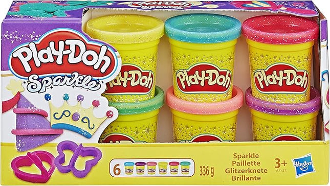 Play-Doh Sparkle Collection with 6 Non-Toxic Colours