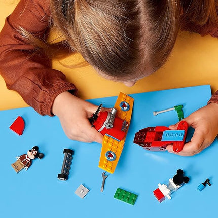 LEGO Disney Mickey and Friends Mickey Mouse’s Propeller Plane 10772 Building Kit Toy; Perfect for Creative Play; New 2021 (59 Pieces), Multicolor