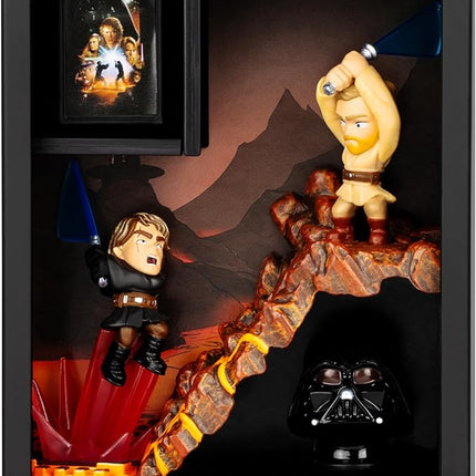 Fandrop SW01-Star Wars: Revenge of The Sithâ - OBI-Wan Kenobi VS. Darth Vader, Combines an Epic Diorama, Artifacts & Scene Marker Creating A Display to Enhance Any Star Wars Collection