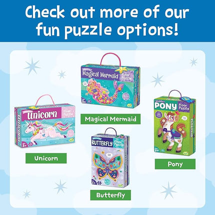 Peaceable Kingdom Shimmery Rainbow Floor Puzzle