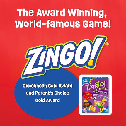 ThinkFun 7706-T Zingo Word Builder Early Reading Game - Award Winning Game for Pre-Readers and Early Readers