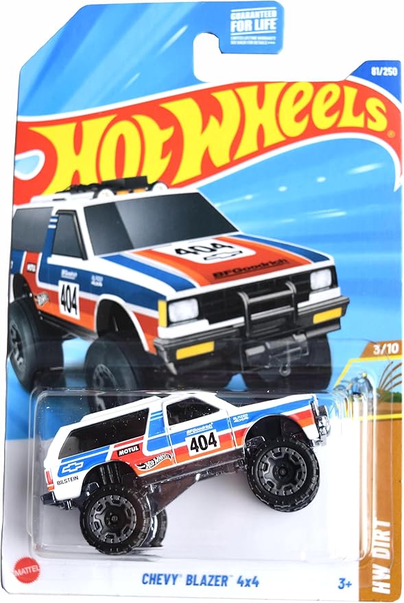 Hot Wheels Chevy Blazer 4x4, HW Dirt 3/10 [White/red/Blue] 81/250