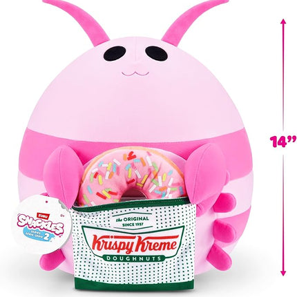Snackles Series 2 14-inch by ZURU Cuddly Squishy Comfort 14-inch Plush with Licensed Snack Brand Accessory (Shrimp&Krispy Kreme)
