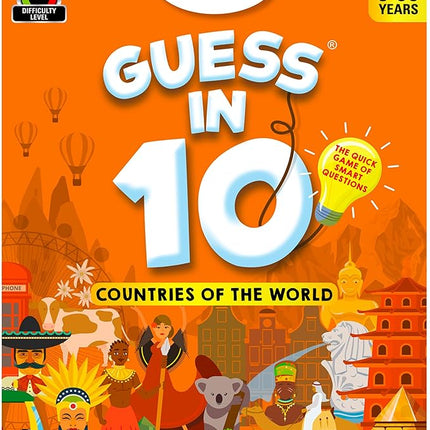 Skillmatics Guess in 10 Countries of The World, Perfect for Boys, Girls, Kids & Families Who Love Card Games, Educational Toys, Travel Games, Trivia, Gifts for Ages 8, 9, 10 & Up
