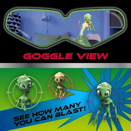 Fotorama Alien Vision Shooting Game, Goggles and Wrist Blaster Toy, Indoor and Outdoor Play, Hand Eye Coordination, Gifts for Kids Ages 5 & Up