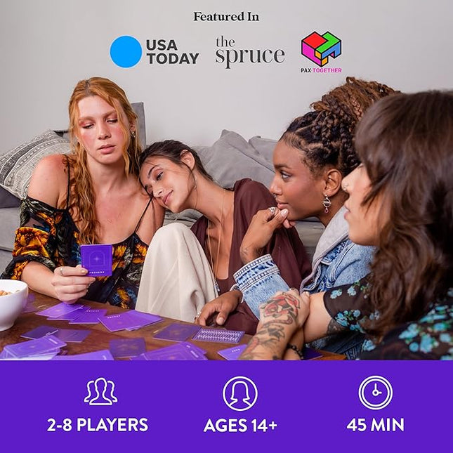 Rabble Sparks - A Conversation Game Inspired by The Stars 2-8 Players, Conversation Cards for Couples, Friends, Family, Card Games for Couples and Adults