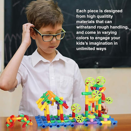 STEM Building Blocks Toy for Kids, Educational Toddlers Preschool Brain Toy Kit, Constructions Toys for 3 4 5 6 7 8 Years Age Boys and Girls–Creativity Kids Materials Toys