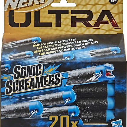 Nerf Ultra Sonic Screamers 20-Dart Refill Pack - Darts Whistle Through The Air - Compatible Only with Nerf Ultra Blasters