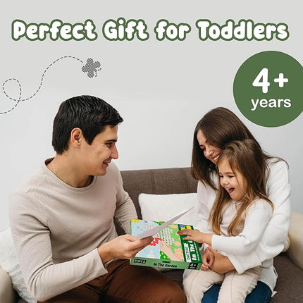 BINCA Dotties Dot Art Activity Kit, 1500+ Stickers, 8 Garden Animals Mess-Free Activities, DIY Dot Sticker Art for Toddlers, Kids Travel Activities, Craft Kits & Gifts for Boys & Girls Ages 4,5,6,7