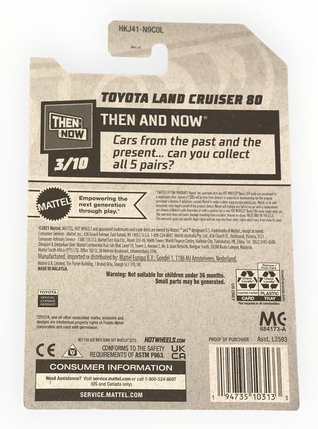 Hot Wheels Toyota Land Cruiser 80, Then and Now 3/10
