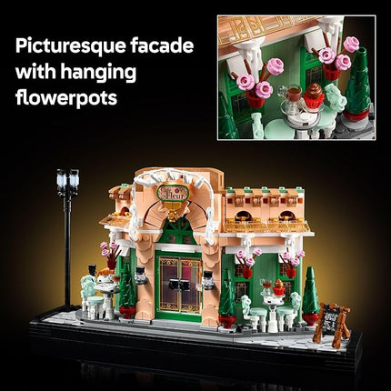 LEGO Icons French Café Paris Building Kit - DIY Set for Adults - Collectible Bedroom and Home Decor - Display for Home or Office - Gift for Birthday - 10362