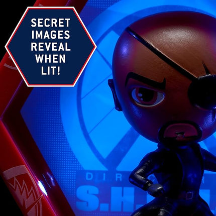 Wow! PODS Marvel Avengers Collection - Nick Fury | Superhero Toys Light-Up Bobble-Head Figure | Official Marvel Collectable Toys & Gifts | Number 207 in Series