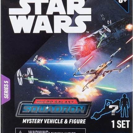 STAR WARS Micro Galaxy Squadron Series 5 (3 Pack) Mystery Blind Box - Get Three 2.5" Vehicle or 1" Mini Figure - Officially Licensed - Authentic Collectible Toy Gift for Boys, Girls, Kids, Teens - 8+