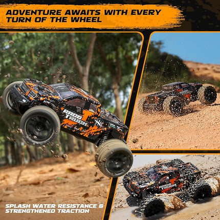 HAIBOXING 1:18 Scale RC Monster Truck 18859 36km/h Speed 4X4 Off Road Remote Control Truck,Waterproof Electric Powered RC Cars All Terrain Toys Vehicles with 2 Batteries,Xmas Gifts for Kid and Adults
