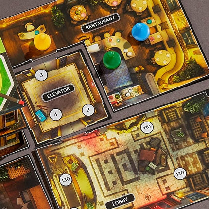 Clue Escape: The Midnight Hotel Board Game, Clue Escape Room Game, 1-Time Solve Mystery Games, Family Games for Ages 10+, 1-6 Players, 90 Mins. Avg.