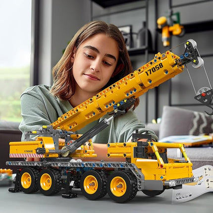 Mould King 17058 City Mobile Crane Truck Toy Building Set, Construction Vehicle Model Blocks Kit for Adults, Toys Gifts for Kids Children, Playset for Boys and Girls Ages 8+(997 Pieces)