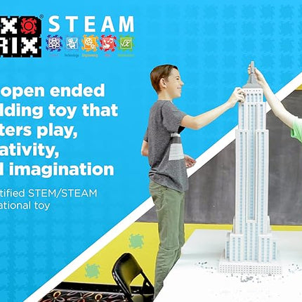 Pix Brix Pixel Art kit Puzzle Bricks - 3,000 Piece Pixel Art Container, 12 Color Medium Palette - Interlocking Building Bricks, Create 2D and 3D Builds Without Water or Glue - Stem Toys, Ages 6 Plus