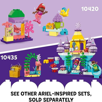 LEGO DUPLO Disney Ariel’s Magical Underwater Palace Building Toy Set - The Little Mermaid Toy for Girls & Boys, Ages 2+ - Toddler Preschool Sensory Toy with Disney Princess Minifigure - 10435