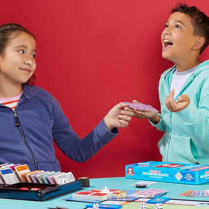 Monopoly Free Parking Jackpot Expansion | Add More Fun to Classic Monopoly Game and Play Faster | Ages 8+ | 2-6 Players | 40 Mins. | Family Board Games