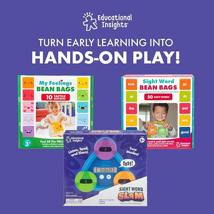 Educational Insights Storytelling Bean Bags - Tactile Bean Bags for Kids Classroom, Includes 15 Bean Bags, Gift for Ages 3+