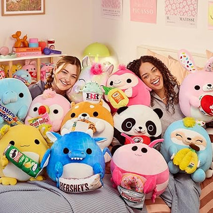 Snackles Series 2 14-inch by ZURU Cuddly Squishy Comfort 14-inch Plush with Licensed Snack Brand Accessory (Shark&Sonic Burger)