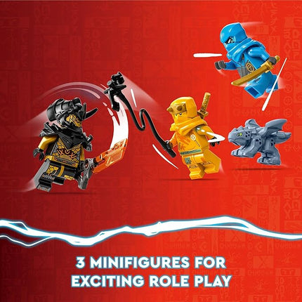 LEGO NINJAGO NYA and Arin’s Baby Dragon Battle 71798 Ninja Building Toy, Features a Jet, 2 Dragons, 3 Minifigures and Baby Riyu, Gift Idea for Toddlers Ages 4+