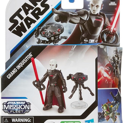 STAR WARS Mission Fleet Gear Class Duel in The Darkness, 2.5-Inch-Scale Grand Inquisitor Action Figure, Toy for Kids Ages 4 and Up