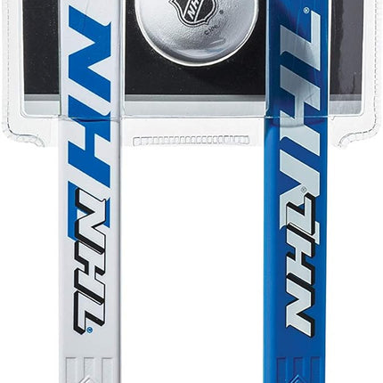 Franklin Sports NHL Mini Hockey Stick and Ball Set - Kids Indoor Knee Hockey Game Set - Includes 2 Mini Sticks and 2 Foam Balls