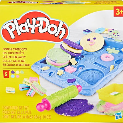 Play-Doh Kitchen Creations Cookie Creations Playset, Kids Arts & Crafts Set, Preschool Play Food Toys, Easter Gifts for Girls & Boys, Ages 3+ (Amazon Exclusive)
