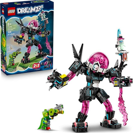 LEGO DREAMZzz Mateo vs. Cyber Brain Mech Robot Building Toy for Kids - Pretend Play Set W/Matteo & Dreamling Toy Figures for Boys & Girls, Ages 8+ - 2 Ways to Build - Gift Idea for Birthdays - 71495