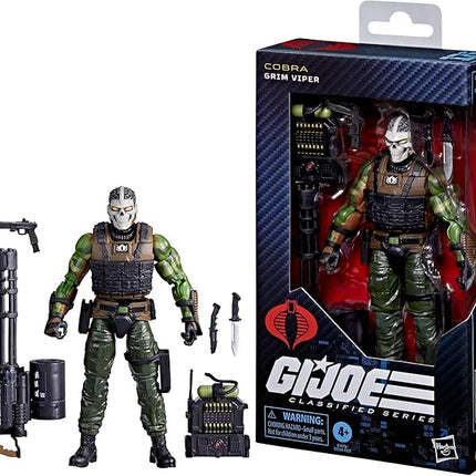 G.I. Joe Classified Series #176, Grim Viper, Collectible 6-Inch Action Figure with 5 Accessories