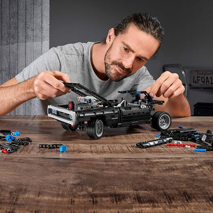 LEGO Technic Fast & Furious Dom's Dodge Charger 42111 Building Toy - Racing Car Model Building Kit, Iconic Movie Inspired Collector's Set, Gift Idea for Kids, Teens, and Adults Ages 10+