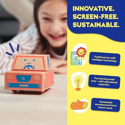 Cody Block U-Turn Expansion Set, Educational Wooden Building Blocks and Car STEM Toys for Preschool Kids Ages 3+