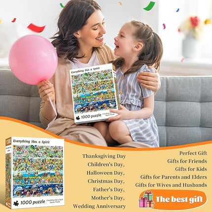 Puzzles for Adults 1000 Pieces, Soul in All Things Jigsaw Puzzles, Fun and Relaxing Challenging Puzzle, Home Decoration Puzzle, Interlock Perfectly No Dust
