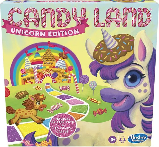 Hasbro Gaming Candy Land Unicorn Edition Preschool Board Game | Back to School Gifts for Kids | Classroom Toys | Ages 3+ (Amazon Exclusive)