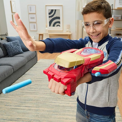 Marvel Avengers Iron Man Arc Blaster Roleplay Toy with 3 NERF Darts, Super Hero Toys for Kids Ages 5+