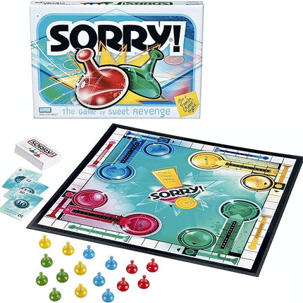 Hasbro Gaming Sorry! Family Board Games for Kids and Adults, 2 to 4 Players, Ages 6 and Up (Amazon Exclusive)