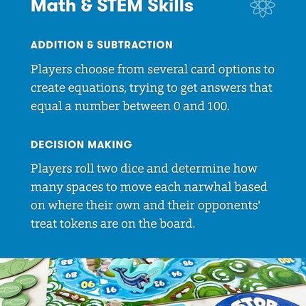 SimplyFun Arctic Riders - Educational & Fun Math Games for Kids - Practice Upper Level Addition & Subtraction Skills for Kids 7 & Up - 2 to 4 Players