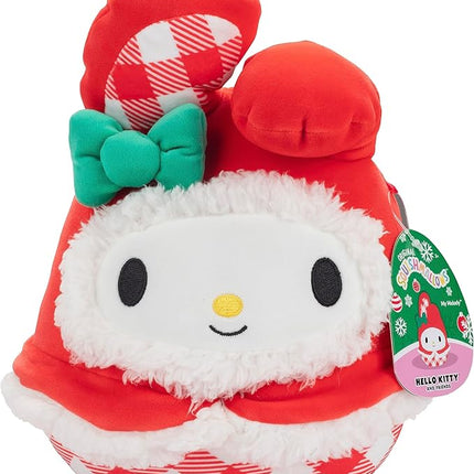 Squishmallows Original 8-Inch Hello Kitty: My Melody Christmas Plush - Official Jazwares Sanrio - Collectible Soft & Squishy Stuffed Animal Toy- 2025 Limited Edition Gift for Kids, Girls & Boys