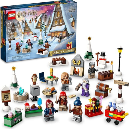 Lego Harry Potter 2023 Advent Calendar 76418 Christmas Countdown Playset with Daily Suprises, Discover New Experiences with This Featuring 18 Hogsmeade Village Mini Builds & 6 Minifigures