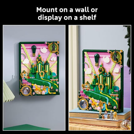 LEGO Wicked Emerald City Wall Art Building Set for Adults - Wall Decor for Living Room, Bedroom, or Dorm - Collectible Wicked Merch for Movie Fans - Gift Ideas for Women & Men, Ages 18+ - 75685