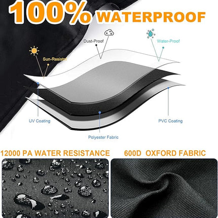 Air Hockey Table Cover, Air Hockey Game Tables Cover ,600D Oxford Heavy Duty Waterproof ,Suitable for Indoors/Outdoors,83.8" W X 44" D X 15" H,Black