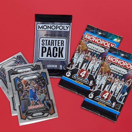 Monopoly Prizm: NBA 2nd Edition Board Game | Monopoly Game with 2023-24 Panini NBA Trading Cards | Ages 8 and Up | 2 to 4 Players | Basketball Games