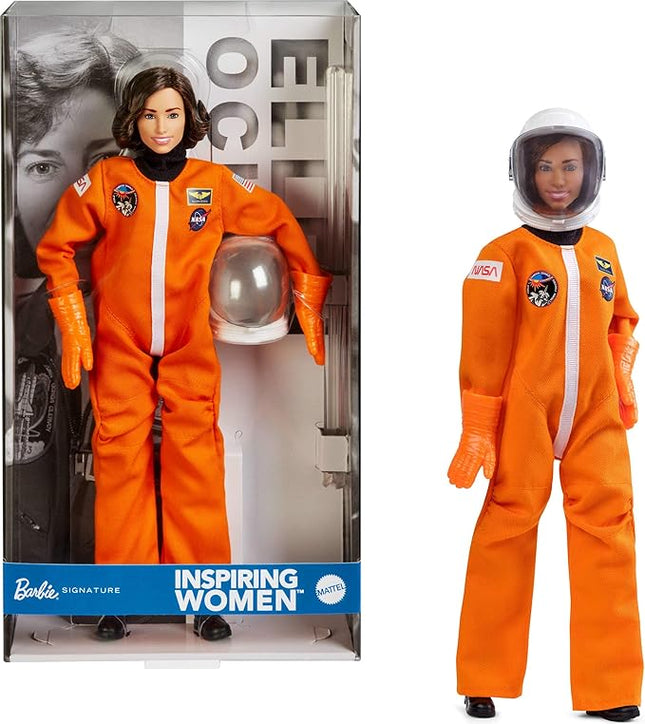 Barbie Signature Inspiring Women Fashion Doll, Ellen Ochoa Collectible in Astronaut Space Suit with Accessories Including Helmet